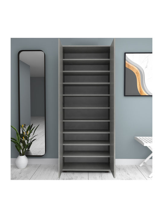 Suport pentru pantofi Eric Beton gri L76xW36xH187cm