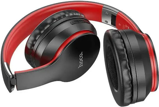 Hoco ESD16 Wireless / Wired Over Ear Headphones with 40 hours of Operation Black / Red
