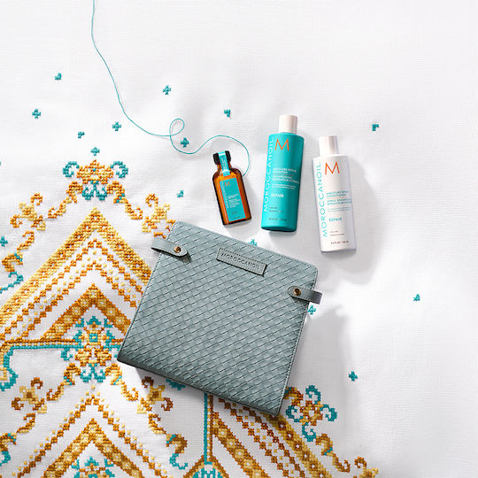 Moroccanoil Repair Hair Care Set for Reconstruction & Nourishment for Damaged Hair with Shampoo, Conditioner and Oil 4pcs