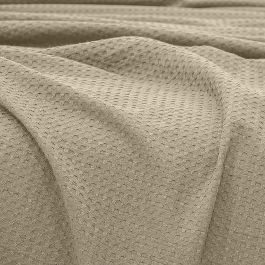 Lino Home Cocoon Pique Blanket Double 220x240cm Mocha