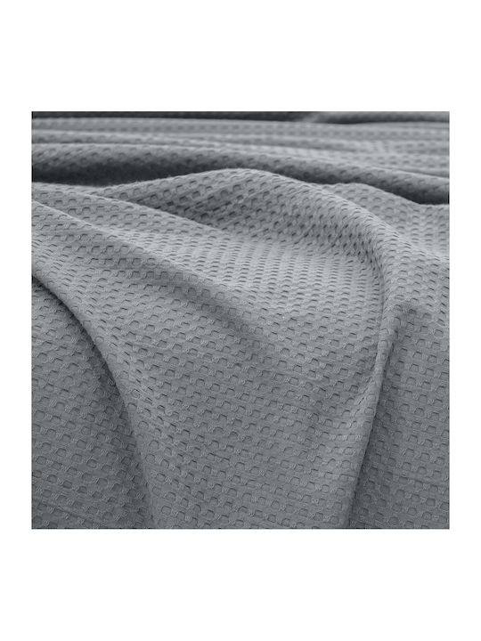Lino Home Cocoon Pique Blanket Double 240x260cm Gray