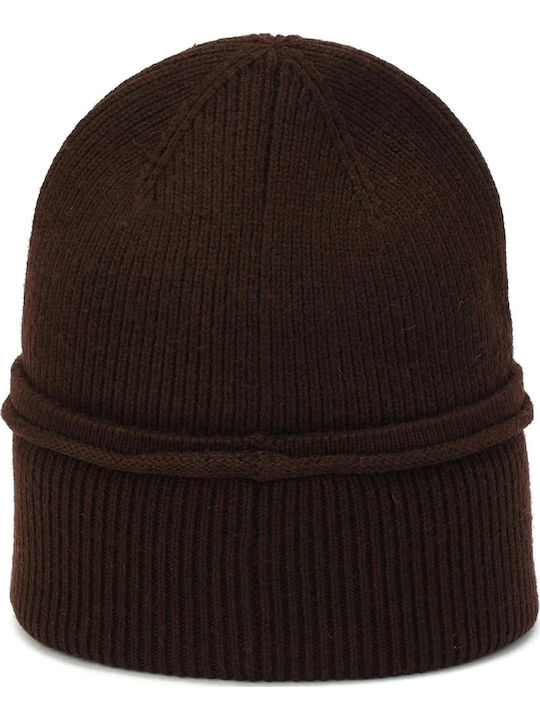 Beanie Unisex Beanie Gestrickt in Braun Farbe