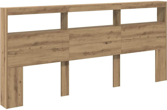 vidaXL Wooden Bed Headboard Artisan Oak 220x102cm