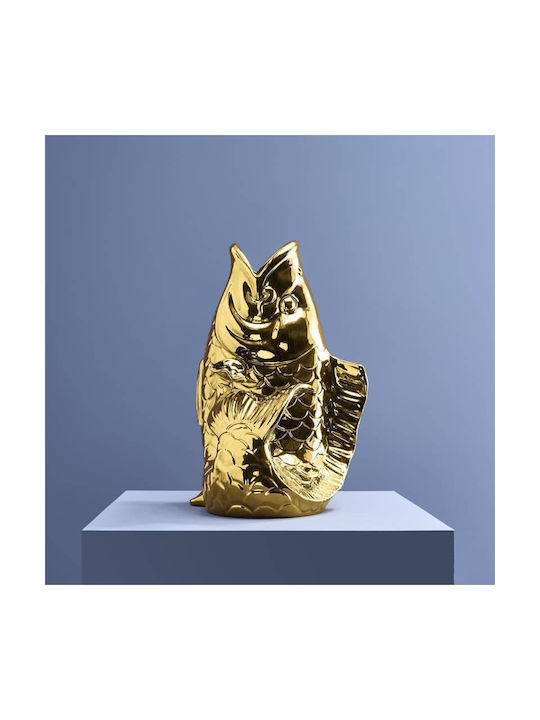 Werner Voss Decorative Vase Gold