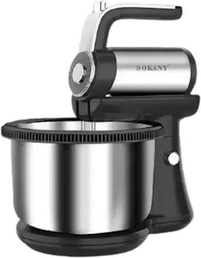 Sokany Mixer mit Inox Schüssel Schwarz 250W