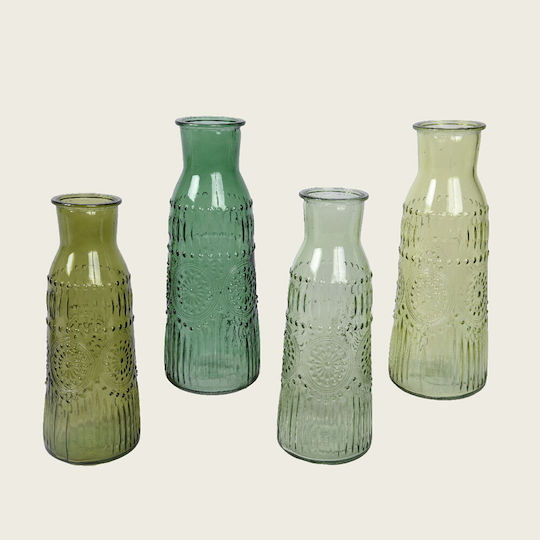 Beauty Home Βάζο Γυάλινο 9.5xΥ25.5cm
