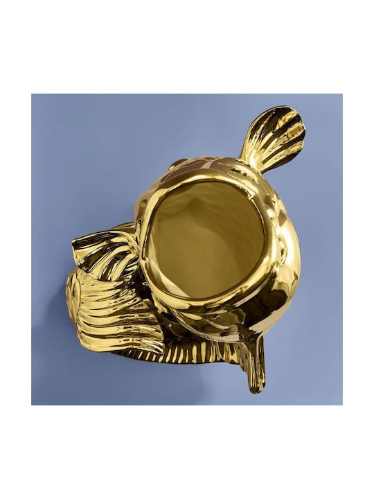 Werner Voss Decorative Vase Gold