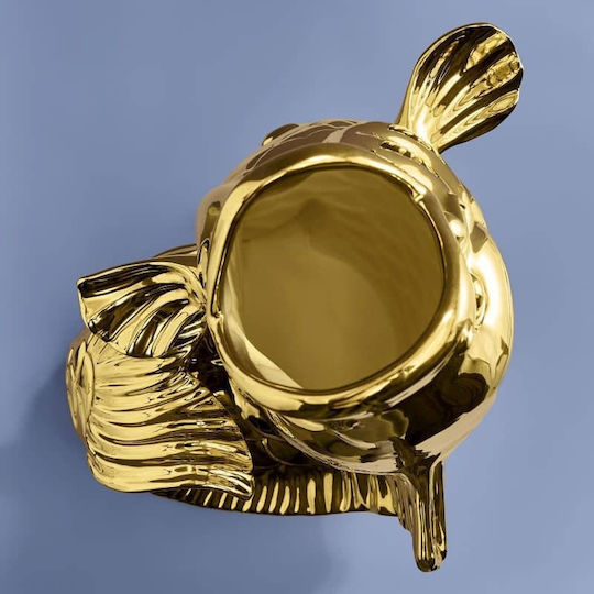 Werner Voss Decorative Vase Gold
