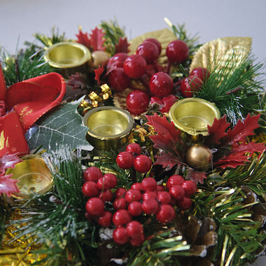 Velve Christmas Decorative Wreath 22cm