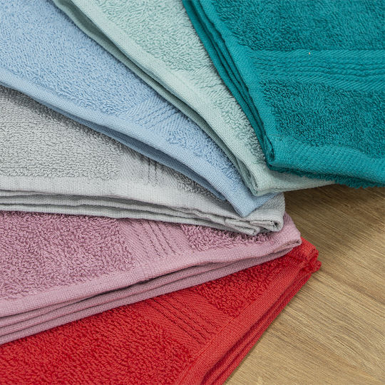 Lino Home Σετ Πετσέτες Μπάνιου 2τμχ Marea Lgrey Βάρους 480gr/m²