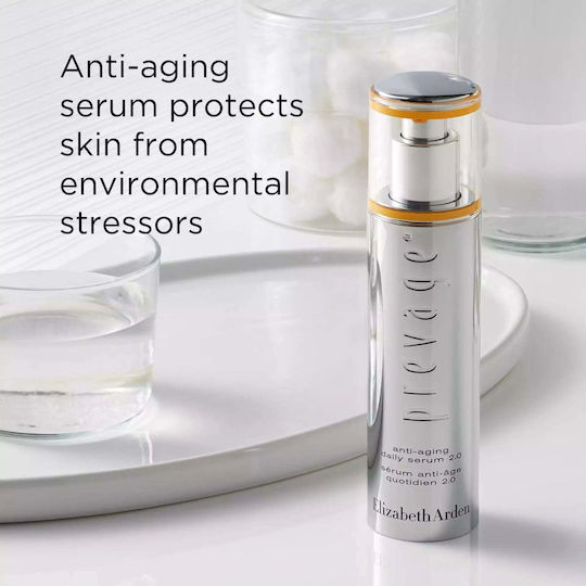 Elizabeth Arden Prevage Anti-Aging Daily 2.0 Anti-Aging Serum Gesicht mit Vitamin C & Vitamin E für Entgiftung & Straffung 30ml