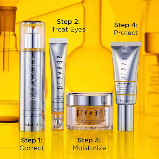 Elizabeth Arden Prevage Anti-Aging Daily 2.0 Anti-Aging Serum Gesicht mit Vitamin C & Vitamin E für Entgiftung & Straffung 30ml