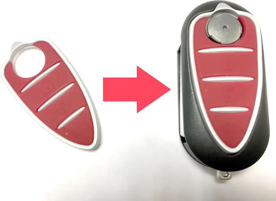 DGA Car Key Rubber Pad Spare Part for Alfa Romeo DG-AL04