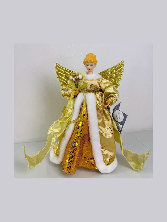 Christmas Decoration Snow Queen Tree Topper Gold 30cm