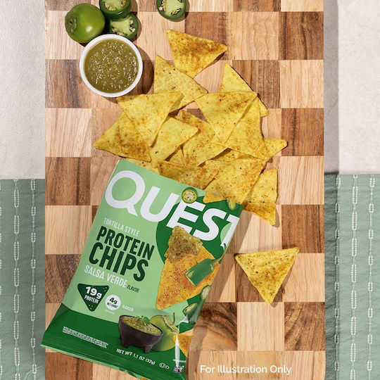Keto Τσιπς Τορτίγιας Πρωτεϊνικά Γεύση Salsa Verde Quest Nutrition 32g