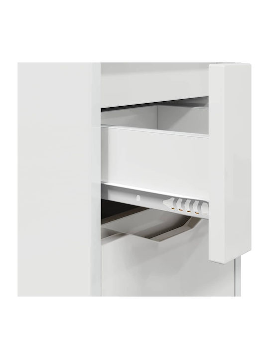 Wooden Bedside Table Width Length Height Dimensions of Each Shelf 27 x 23.5 x 17.5 cm Width Length Height With Drawer Durable Adjustable Height Ample Storage Space Drawers Stable Construction Easy Maintenance Assembly Required Yes 30.5 x 30 x 43 cm