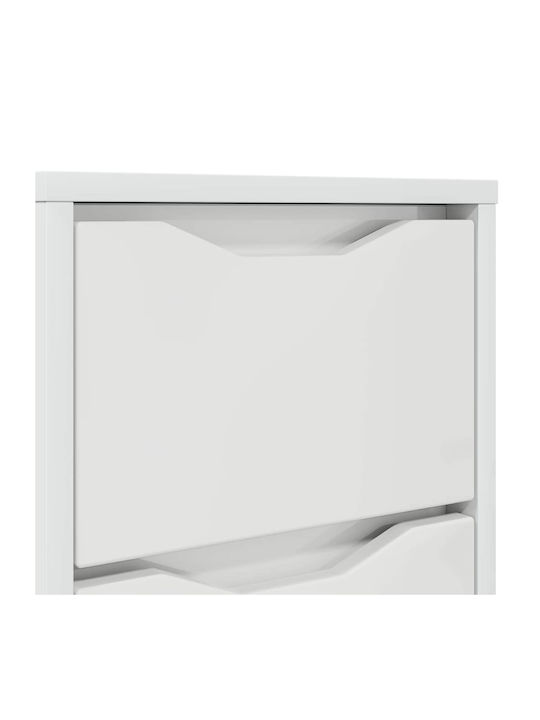 Wooden Bedside Table Width Length Height Dimensions of Each Shelf 27 x 23.5 x 17.5 cm Width Length Height With Drawer Durable Adjustable Height Ample Storage Space Drawers Stable Construction Easy Maintenance Assembly Required Yes 30.5 x 30 x 43 cm