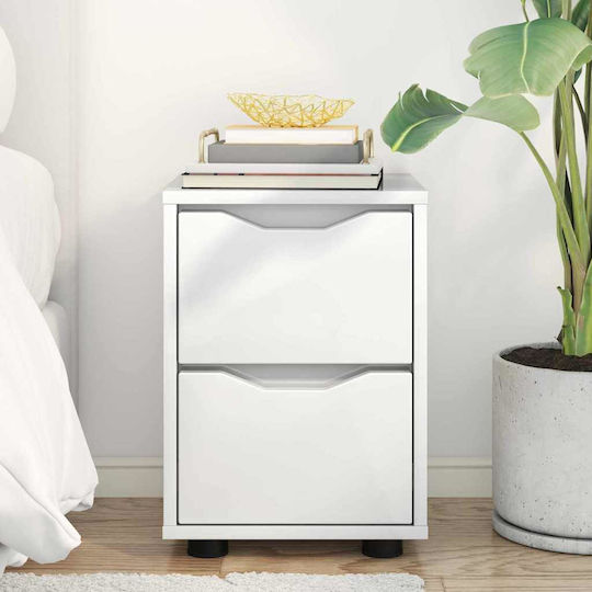 Wooden Bedside Table Width Length Height Dimensions of Each Shelf 27 x 23.5 x 17.5 cm Width Length Height With Drawer Durable Adjustable Height Ample Storage Space Drawers Stable Construction Easy Maintenance Assembly Required Yes 30.5 x 30 x 43 cm