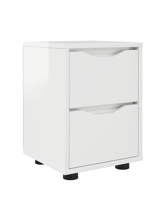 Wooden Bedside Table Width Length Height Dimensions of Each Shelf 27 x 23.5 x 17.5 cm Width Length Height With Drawer Durable Adjustable Height Ample Storage Space Drawers Stable Construction Easy Maintenance Assembly Required Yes 30.5 x 30 x 43 cm