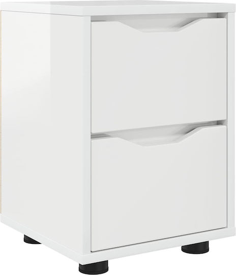 Wooden Bedside Table Width Length Height Dimensions of Each Shelf 27 x 23.5 x 17.5 cm Width Length Height With Drawer Durable Adjustable Height Ample Storage Space Drawers Stable Construction Easy Maintenance Assembly Required Yes 30.5 x 30 x 43 cm