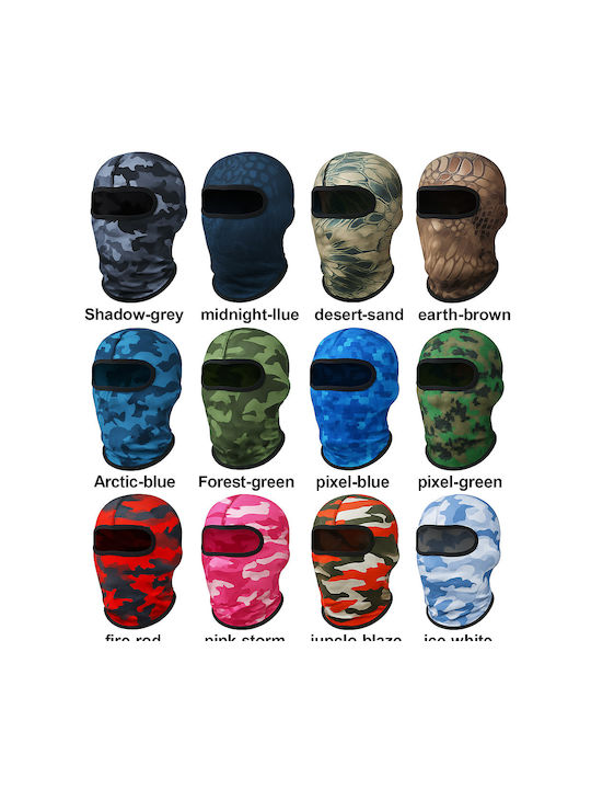 Fixato Cagulă Camuflaj Unisex Protecție UV Material Elastic Respirabil Mărime Unică Maro Pământiu
