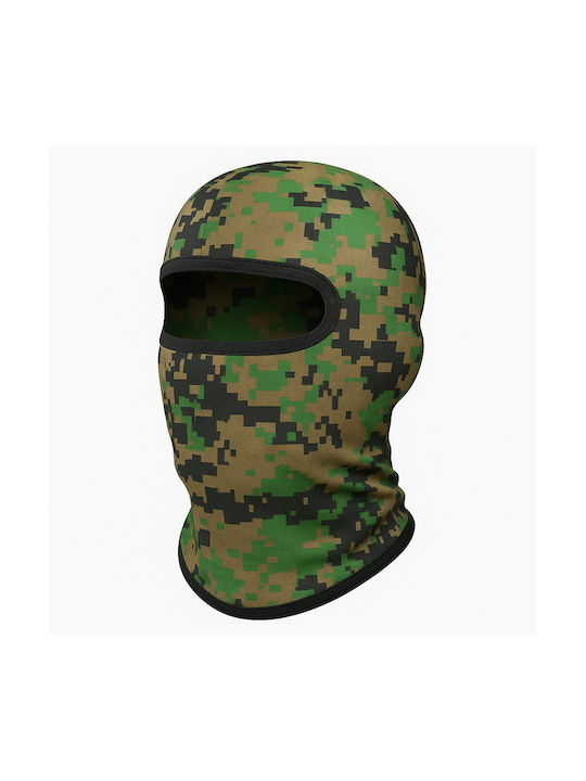 Fixato Cagulă Camuflaj Unisex Protecție UV Material Elastic Respirabil Mărime Unică Verde Pixel