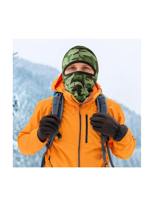 Fixato Cagulă Camuflaj Unisex Protecție UV Material Elastic Respirabil Mărime Unică Verde Pixel