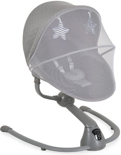 Cangaroo Ηλεκτρικό Relax Μωρού Κούνια με Μουσική Light Grey για Παιδί έως 9kg
