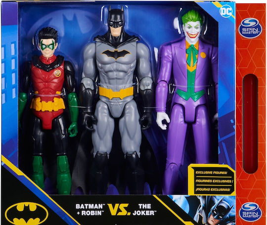 Spin Master DC Comics: Batman Spin Master DC: Batman - Batman Robin VS. The Joker Φιγούρα Δράσης 30εκ. 3τμχ