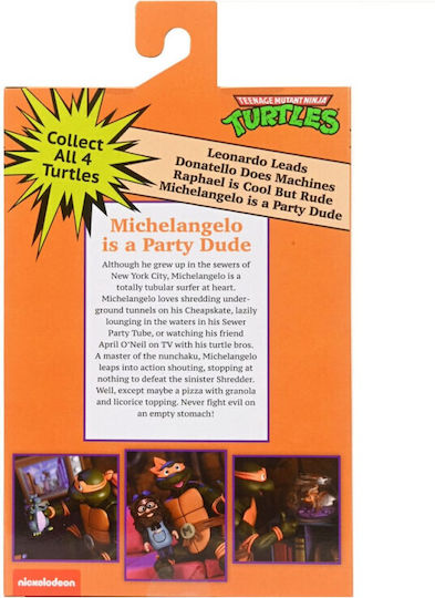 Teenage Mutant Ninja Turtles Cartoon Michelangelo VHS Ultimate Action Figure 18cm
