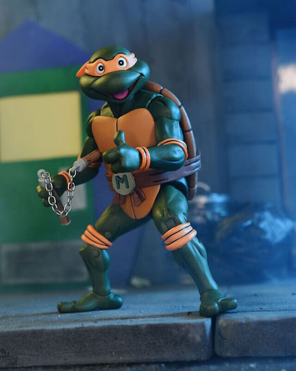 Teenage Mutant Ninja Turtles Cartoon Michelangelo VHS Ultimate Action Figure 18cm