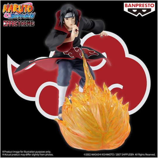 Action Figure Sasuke Uchiha - Banpresto Naruto Shippuden, Serie Effectreme, Altezza 13 Cm, PVC