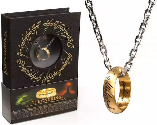 The Noble Collection Lord of the Rings One Ring Gold Hanging Replica