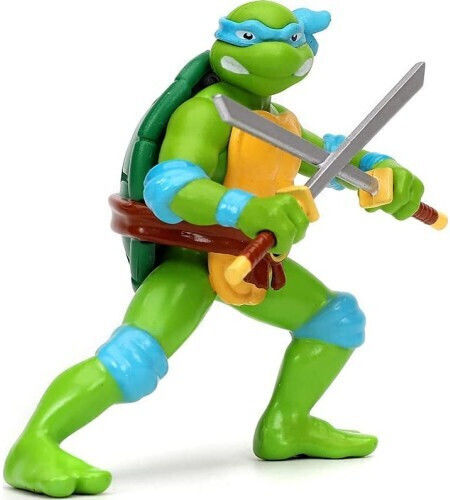 Jada Toys Teenage Mutant Ninja Turtles Batman 1962 VW Bus mit Leonardo VW Bus mit Leonardo Replik Fahrzeug Länge 7cm im Maßstab 1:24 2 Stück