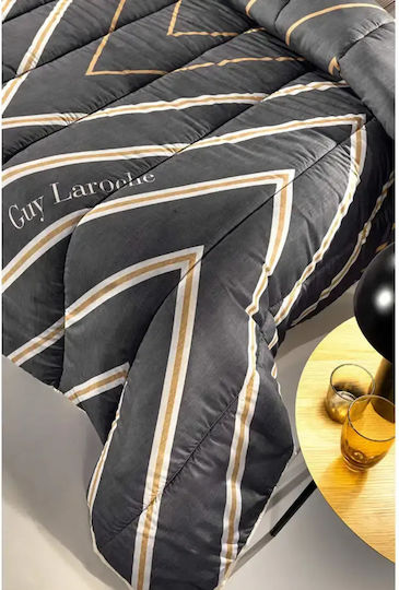 Guy Laroche Bettbezug Baumwollübergröße 225x245 Canyon Anthrazit Wildleder