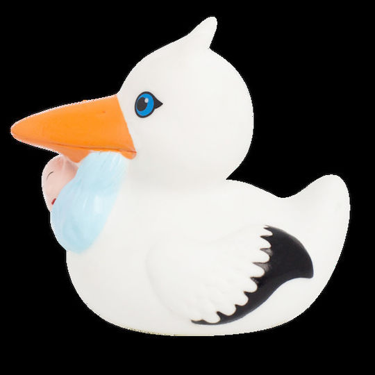 Lilalu Stork Rubber Duck 9cm