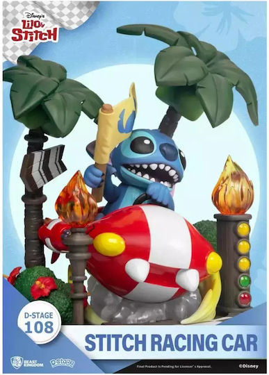Beast Kingdom Lilo & Stitch: Stitch Racing Car Φιγούρα 16εκ.