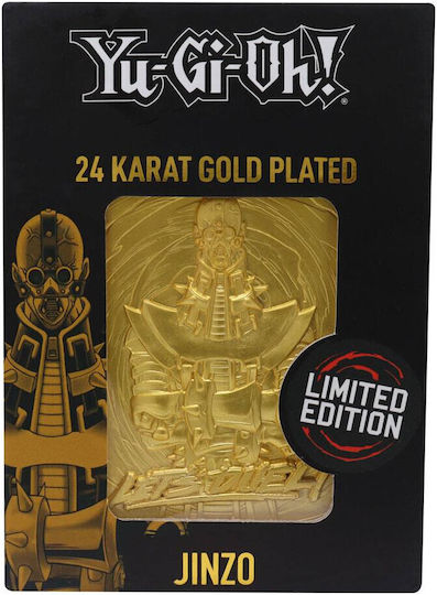 FaNaTtik Yu-Gi-Oh: Jinzo Gold Plated Metal Card Ρέπλικα μήκους 5εκ.