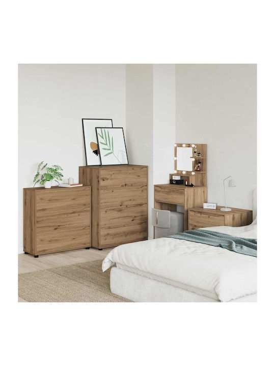 Συρταριέρα Креватокамарас Дървена с 3 чекмеджета Дъб Artisan 80x31x81бр