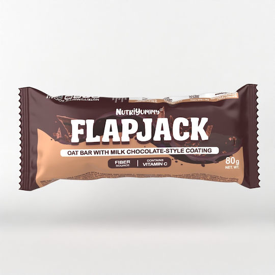Nutriyummy Müsliriegel Flapjack Hafer Energie mit Schokolade 80gr