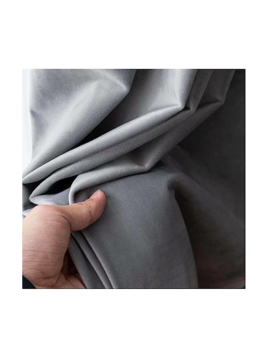 My Home Luxury Curtain With Pencil Pleat Gray 280x270cm