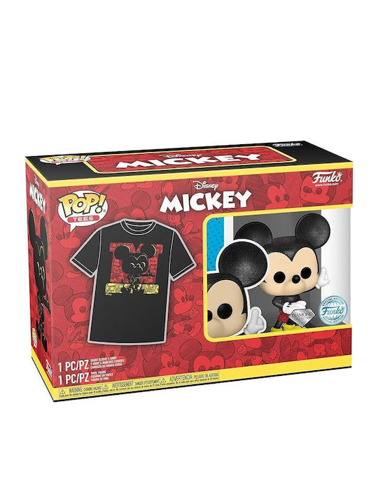 Funko Поп! Tees Disney: Disney - Mickey Mouse (Голям размер) (Диамантена колекция) (XL) Специално издание