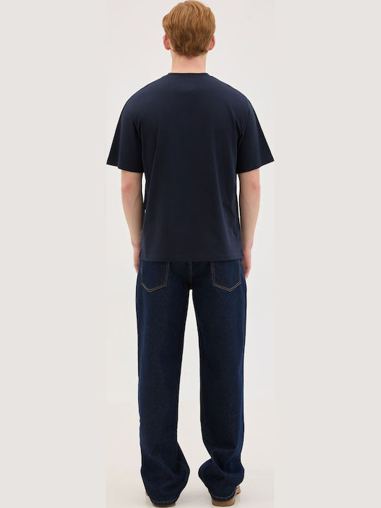 Herrenblusen Kurzarm Blaue