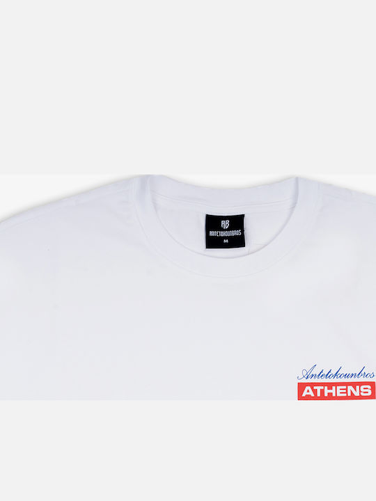 T-shirt White, Deep Blue