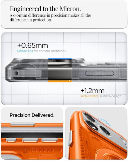 Spigen Classic C1 Back Cover Silicone / Plastic Tangerine (iPhone 17 Pro Max)
