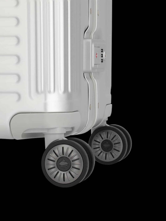 Travelite Μεγάλη Βαλίτσα Ταξιδίου Σκληρή Ασημί με 4 Ρόδες Ύψους 77εκ.