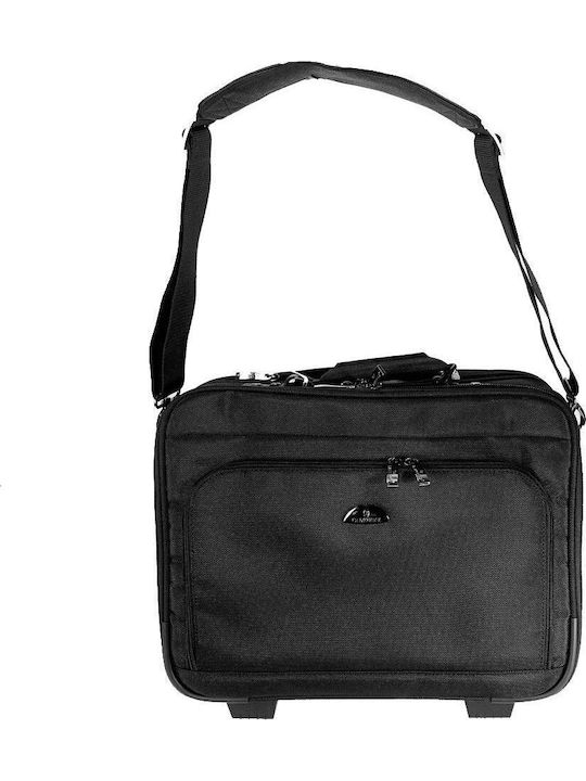 Bartuggi 008-304 Valiză De Călătorie De Cabină Dură Neagră Cu 2 Roți Înălțime 41 Cm