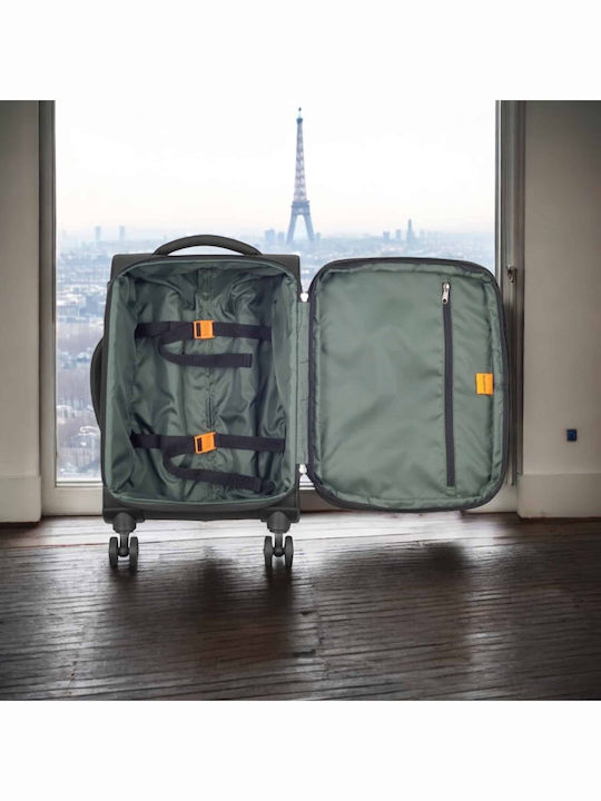 Securitech Koffer Reise Stoff Schwarz Mit 4 Räder Set 3 Stück
