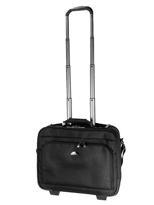 Bartuggi 008-304 Valiză De Călătorie De Cabină Dură Neagră Cu 2 Roți Înălțime 41 Cm