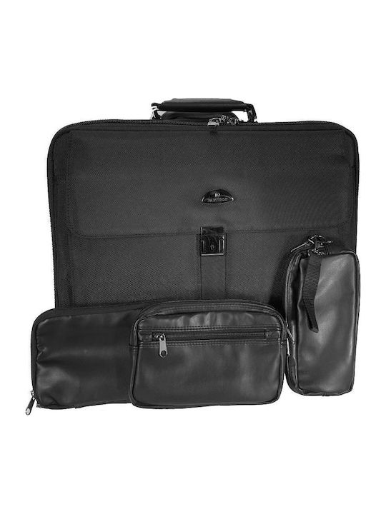 Bartuggi 008-301 Cabin Hard Black Suitcase With 2 Wheels Height 47cm